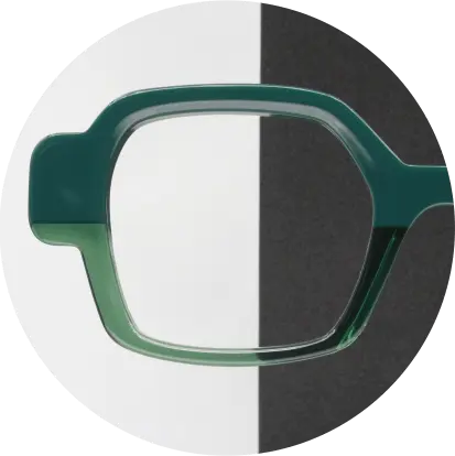 [FH07-6] LABO FH07-Bicolore Vert sur vert transparent