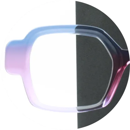 [FTARC02-6] LABO FTarc02-Dégradé translucide Bleu rose violet
