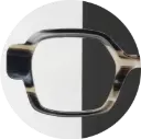 LABO F00C-Corne noir et blanc