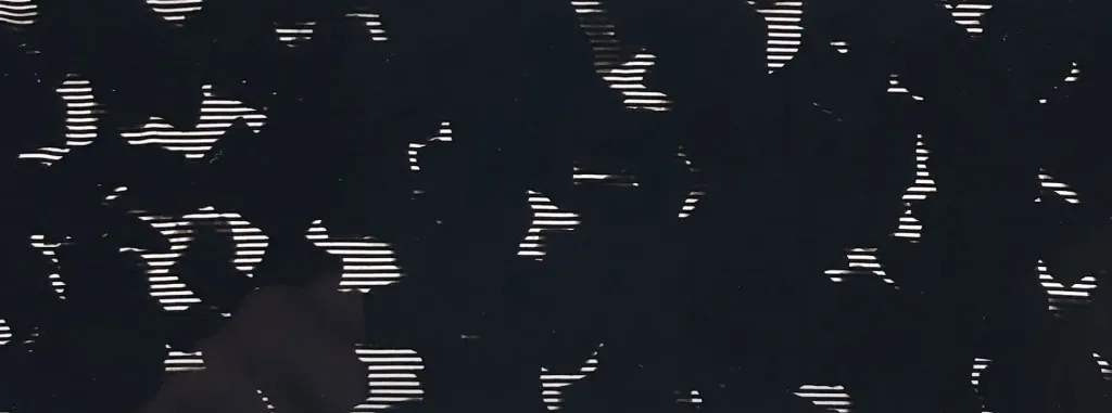 [F11E-6] LABO F11E-Moucheté noir cristal lignes