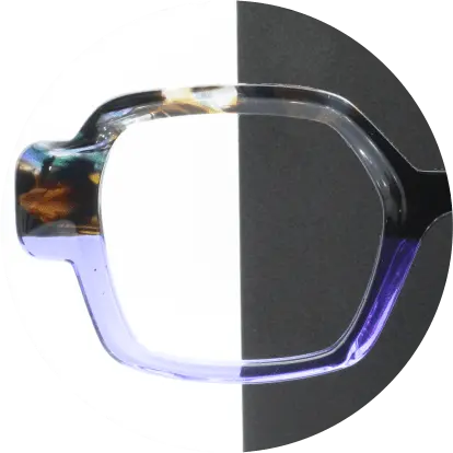 LABO FUB04-Bicolore Ecaille violet sur violet (4mm)