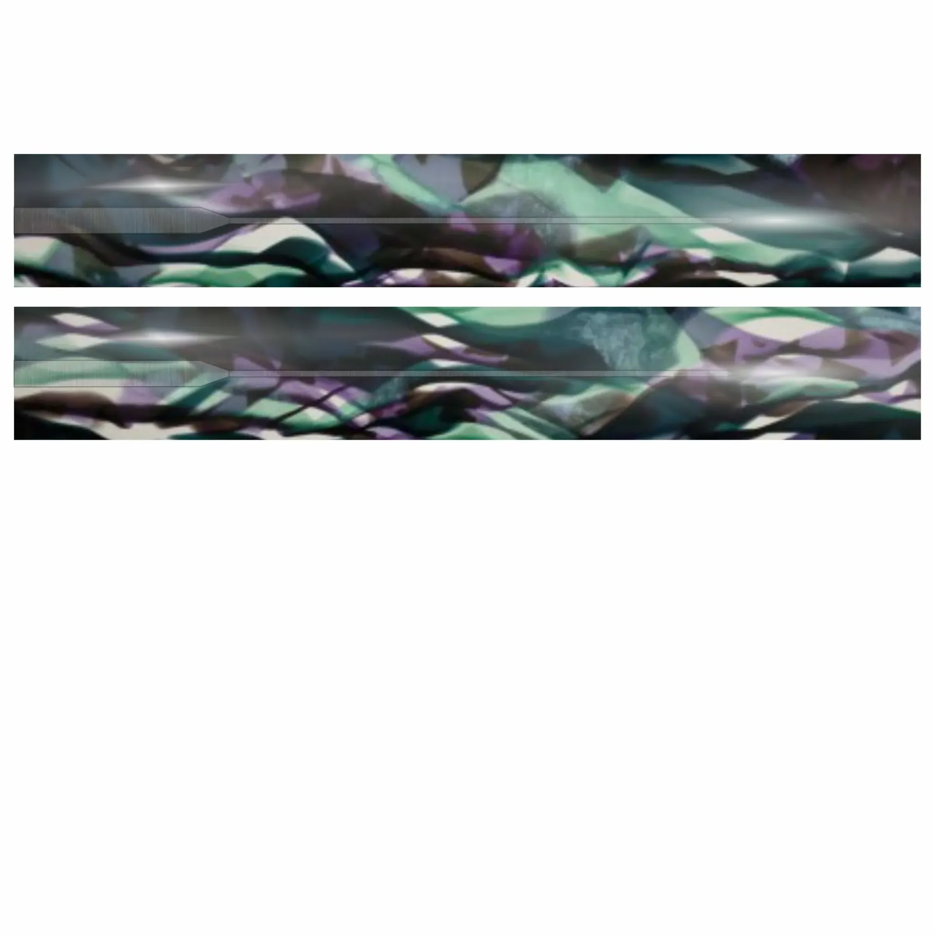 TAQUETS X04-Bleu violet ondulés-h 5mm