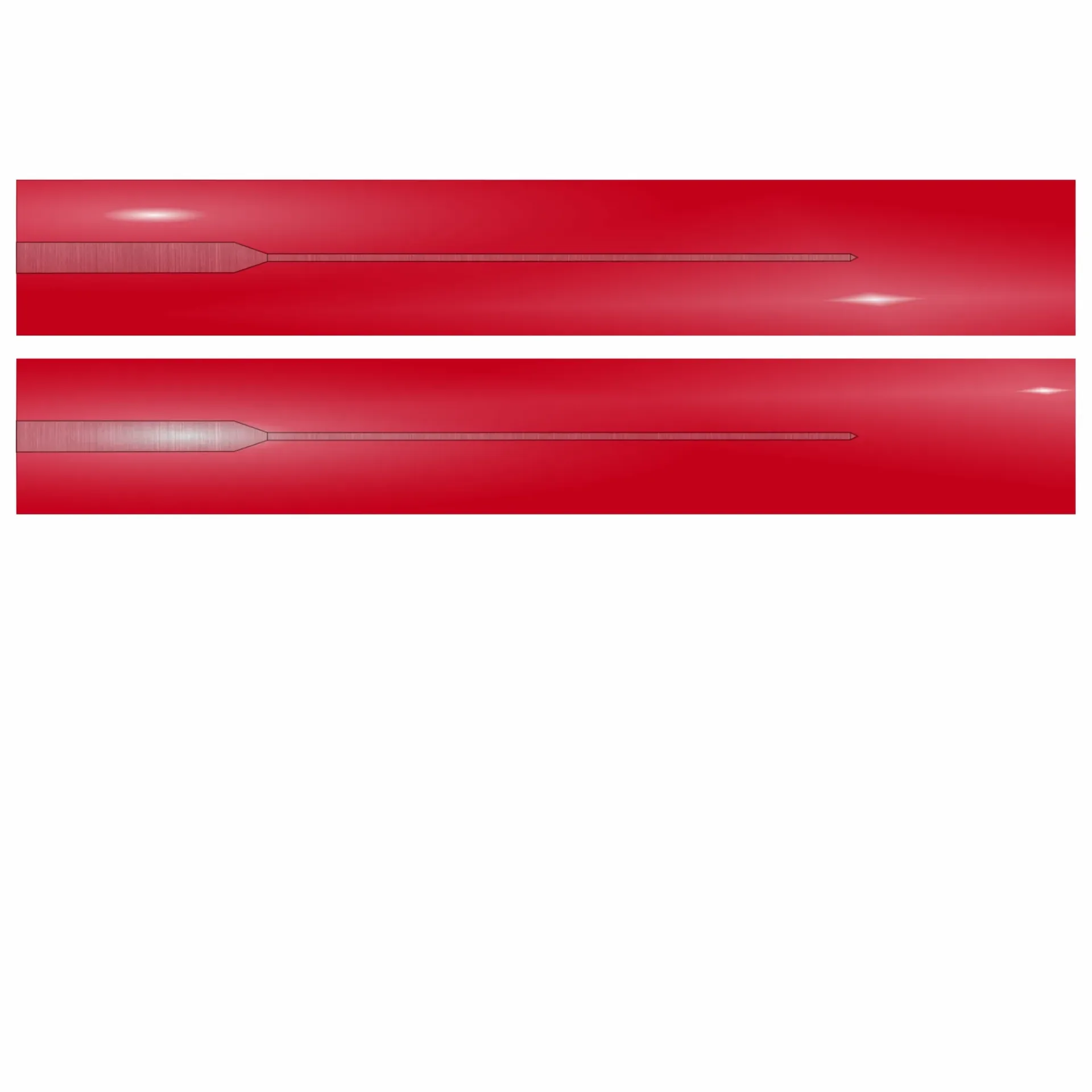TAQUETS T05-Rouge transparent-h 5mm